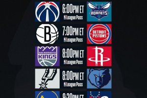 NBA: 6 partite in programma