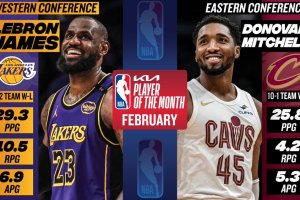 LeBron James, Donovan Mitchell named NBA Players of the Month