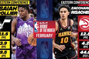 NBA, Isaiah Collier e Zaccharie Risacher vincono il premio di Rookie del mese