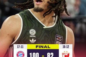 Bayern crushes Zvezda with a three-point barrage, Edwards scores 30