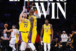 Doncic e LeBron trascinano i Lakers al successo sui Knicks dopo un supplementare