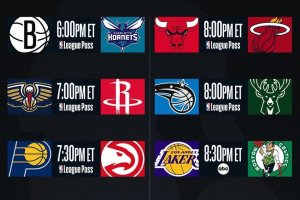 NBA, 8 partite in calendario