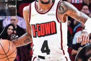 Houston rimonta da -25 e batte Philadelphia all’overtime per la settima vittoria di fila