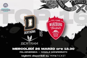 Bertram Derthona, le info sui biglietti per la decisiva sfida di BCL contro Wurzburg