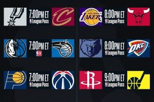 NBA, 8 partite in programma