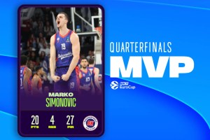Eurocup Quarterfinals MVP: Marko Simonovic, Bahcesehir