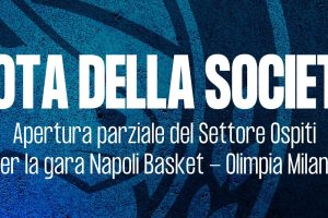 Napoli Basket, assente la tifoseria dell’Olimpia Milano: in vendita i biglietti del settore ospiti