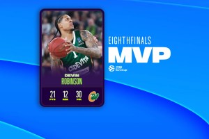 Eightfinals EuroCup MVP: Devin Robinson, Cedevita Olimpija Ljubljana