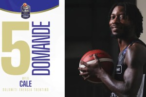 Myles Cale: A Trento gruppo e staff fantastico, dopo la Coppa Italia vogliamo ancora puntare in alto