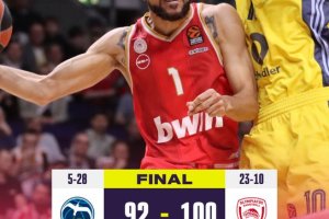 Olympiacos survives scare in Berlin to stay atop EuroLeague standings