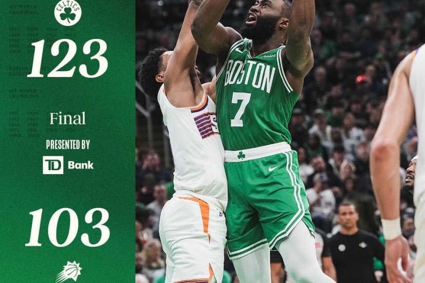 Celtics Suns record triple