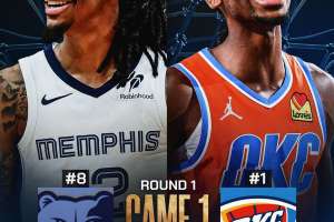 NBA, gli Oklahoma City Thunder spazzano via i Memphis Grizzlies in gara 1