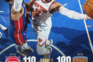 I New York Knicks volano nel quarto periodo: sconfitti i Detroit Pistons in Gara 1
