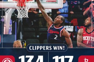 Harden e Zubac brillano, i Clippers stendono Houston 134-117 e allungano la striscia a sei vittorie