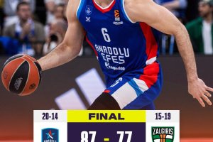 L’Anadolu Efes non sbaglia: Zalgiris Kaunas sconfitto e playoff di EuroLeague conquistati