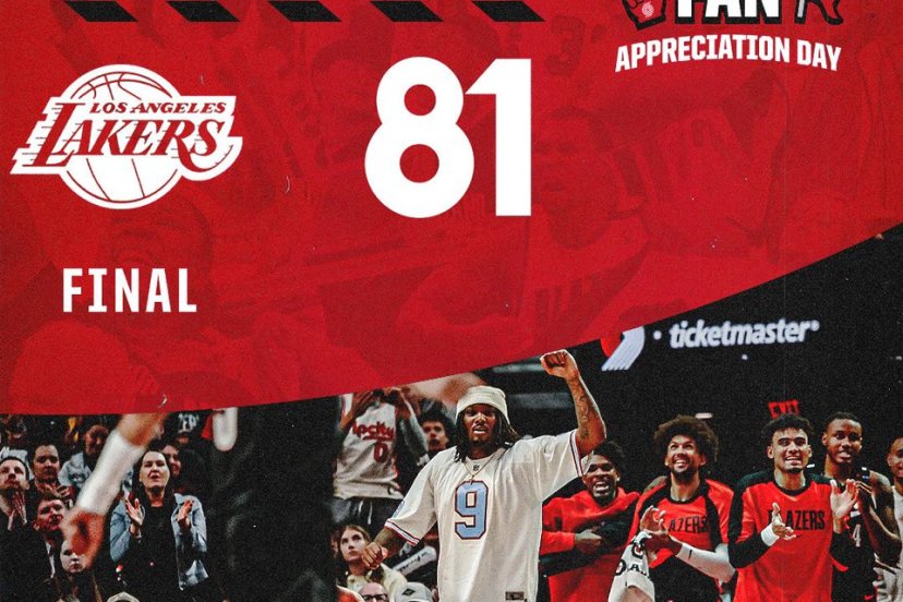 Trail Blazers Lakers Banton