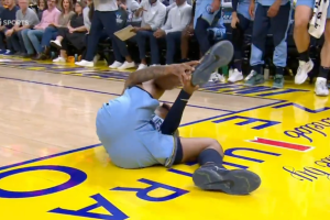Ja Morant suffers ankle scare in Grizzlies-Warriors play-in showdown