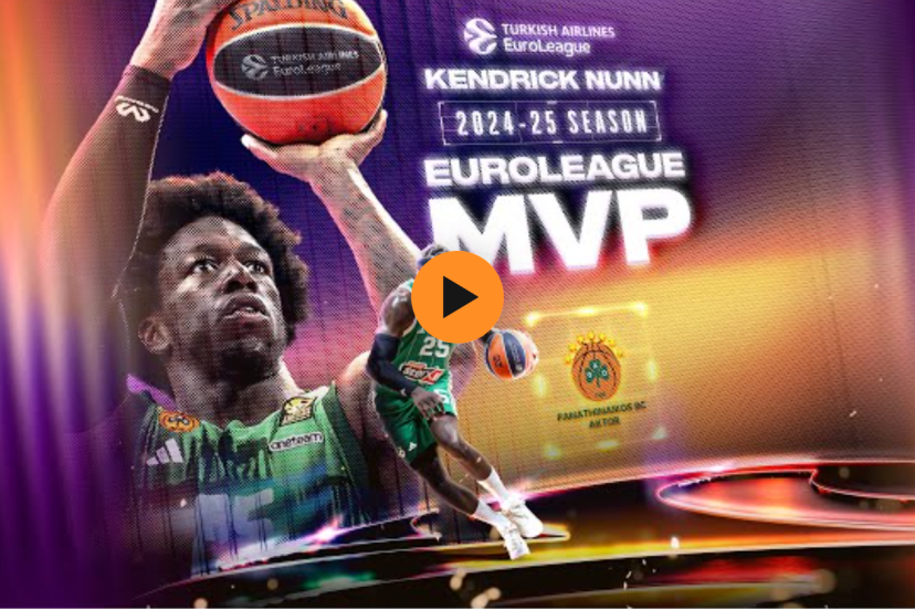 Kendrick Nunn è stato nominato MVP della stagione regolare 2024–25 di EuroLeague.