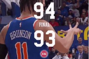I Knicks passano ine extremis e vanno sul 3-1. Polemica Pistons nel finale