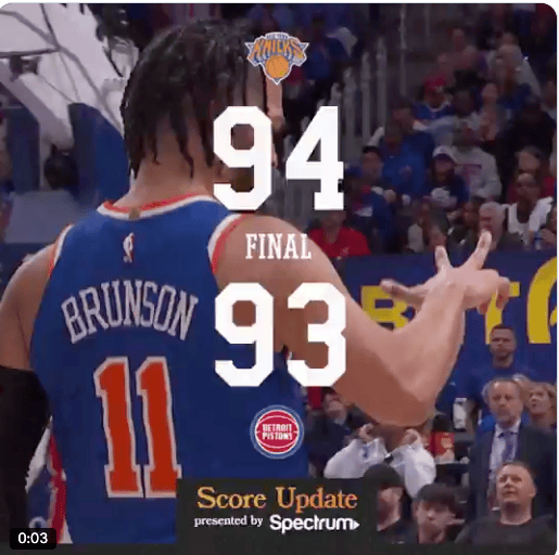 Knicks Pistons
