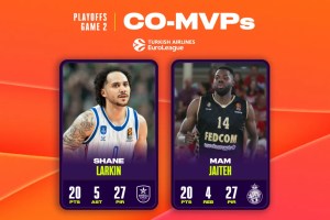 EuroLeague Playoffs Game 2 co-MVPs: Shane Larkin, Mam Jaiteh