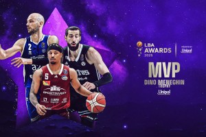LBA Awards 2025: Bilan, Robinson e Shengelia i tre finalisti al premio di MVP Dino Meneghin Trophy