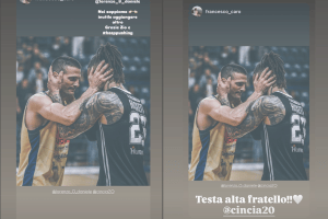 Cinciarini-Hackett, bell’abbraccio in campo e sui social