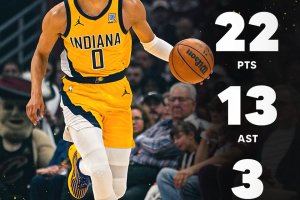 Haliburton leads Pacers past Cavaliers in Game 1 road upset