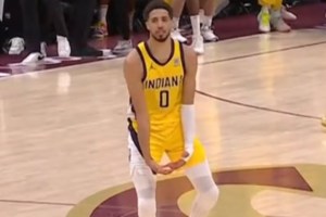 Tyrese Haliburton stuns Cavs with late three, Pacers up 2-0