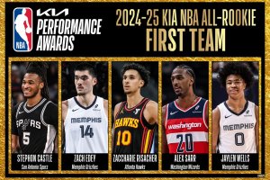 Stephon Castle, Zaccharie Risacher headline NBA All-Rookie First Team