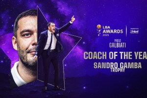 LBA Awards 2025: Paolo Galbiati della Dolomiti Energia Trentino è il Coach of the Year