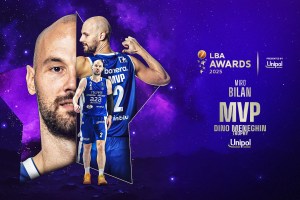 LBA Awards 2025: l’MVP Dino Meneghin Trophy – Unipol è Miro Bilan della Germani Brescia