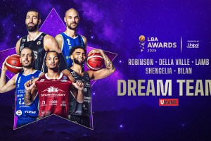 Il Dream Team of the Year della stagione 2024-2025 di LBA