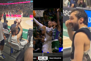 Il finale di Malaga-Real Madrid, Sergio Llull provoca la panchina avversaria