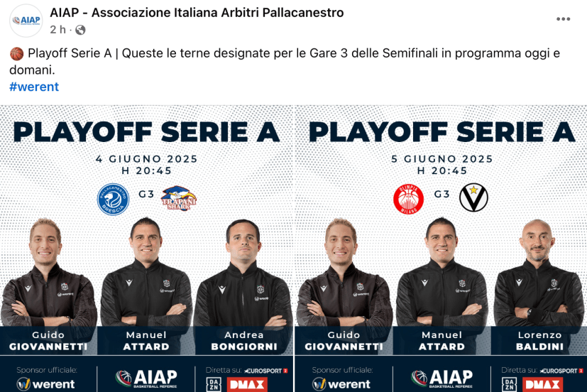 LBA Playoffs 2025 terne