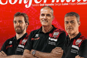 Rbr gioca col tridente: si riparte da coach Dell’Agnello, Luise e Calzolari