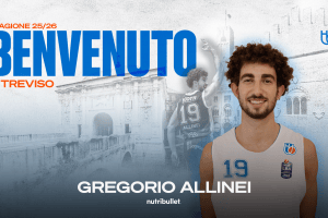 Treviso Basket, firmato Gregorio Allinei