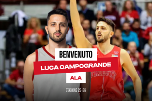 Estra Pistoia Basket ufficializza l’ala Luca Campogrande