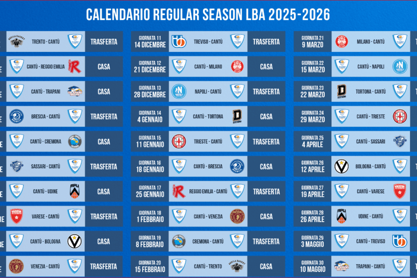 cantù basket calendario