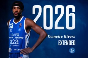Pallacanestro Brescia, ufficiale il rinnovo di Demetre Rivers