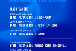 Valtur Brindisi: il programma del precampionato