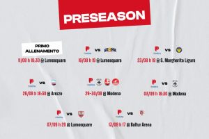 Estra Pistoia: tutte le date della pre-season