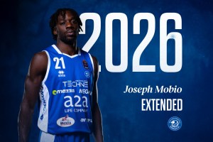 Pallacanestro Brescia, ufficiale il rinnovo annuale di Joseph Mobio