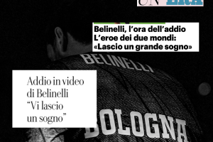 Ritiro Marco Belinelli, i titoli dei quotidiani in edicola