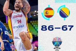 Spain dominate Bosnia 88-67 behind Aldama’s stellar game