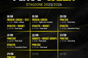 Vanoli Basket Cremona 2025/2026: date e orari della settimana di raduno