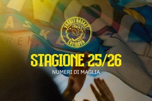 Vanoli Basket Cremona 2025/2026: i numeri di maglia ufficiali del roster