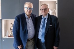 Pallacanestro Cantù, il Presidente di LBA Maurizio Gherardini in visita nella sede