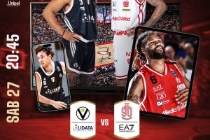 Virtus Bologna-Olimpia Milano: i roster ufficiali