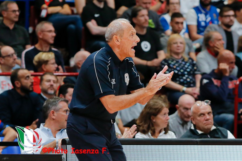 LBA Supercoppa 25 Finale LBA Playoff gara 4 Olimpia Milano - Germani Brescia Ettore Messina